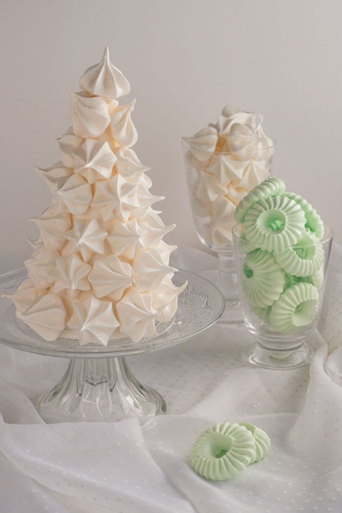 Christmas meringue tree